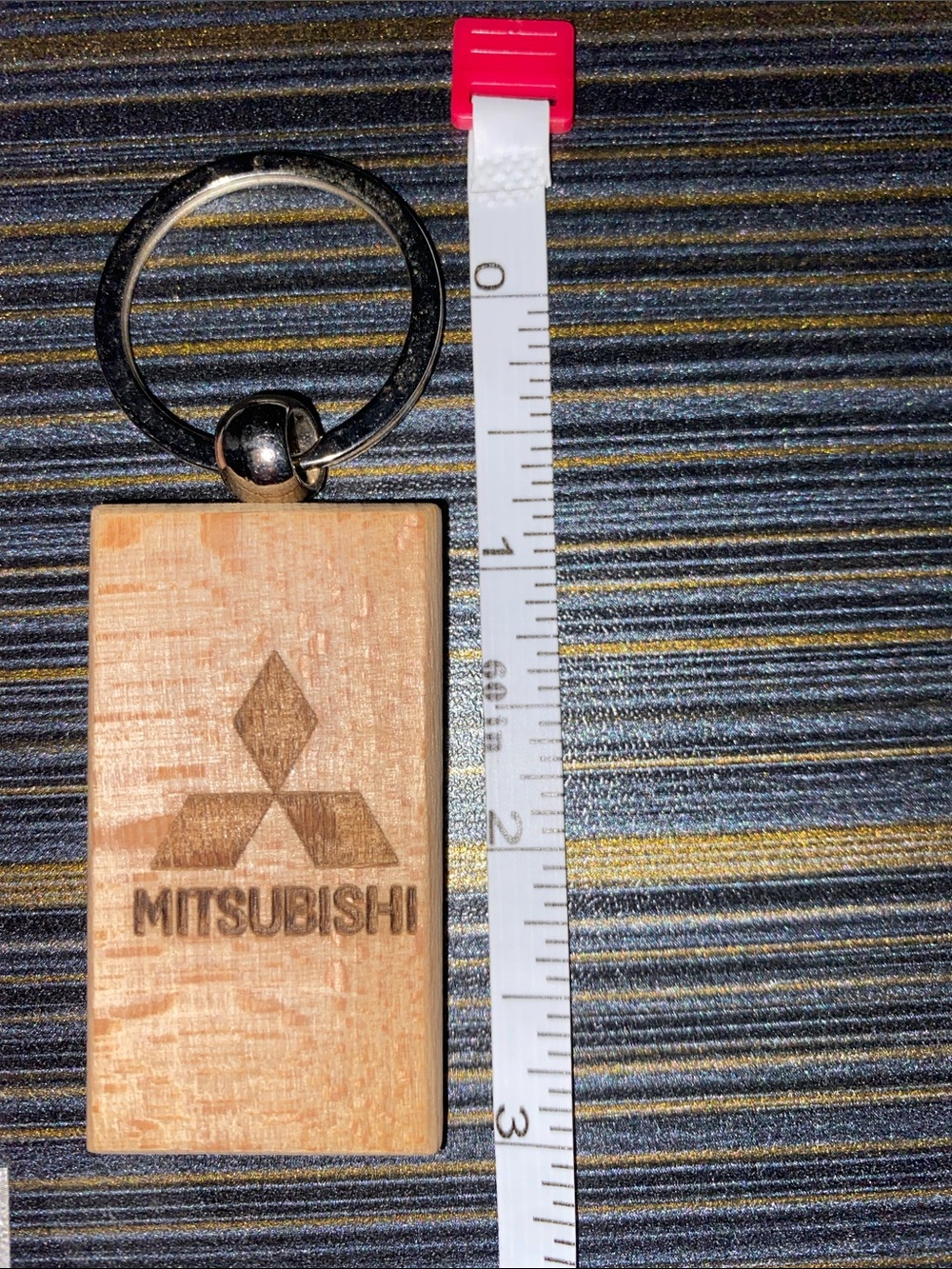 Wooden Keychain - Natural Wood Finish